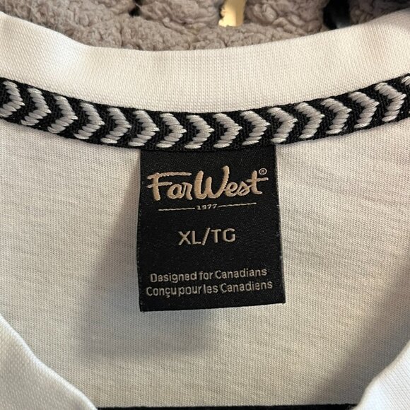 Far West White Sleeveless Graphic Tank Top Size XL - Picture 9 of 11